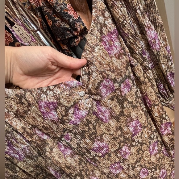 For Love & Lemons Wynne Maxi Dress Size S NWT Cut Out Shimmer Coquette - Picture 5 of 13